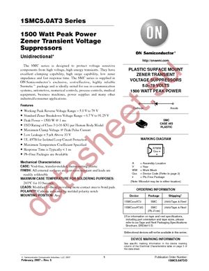 1SMC13AT3G datasheet  